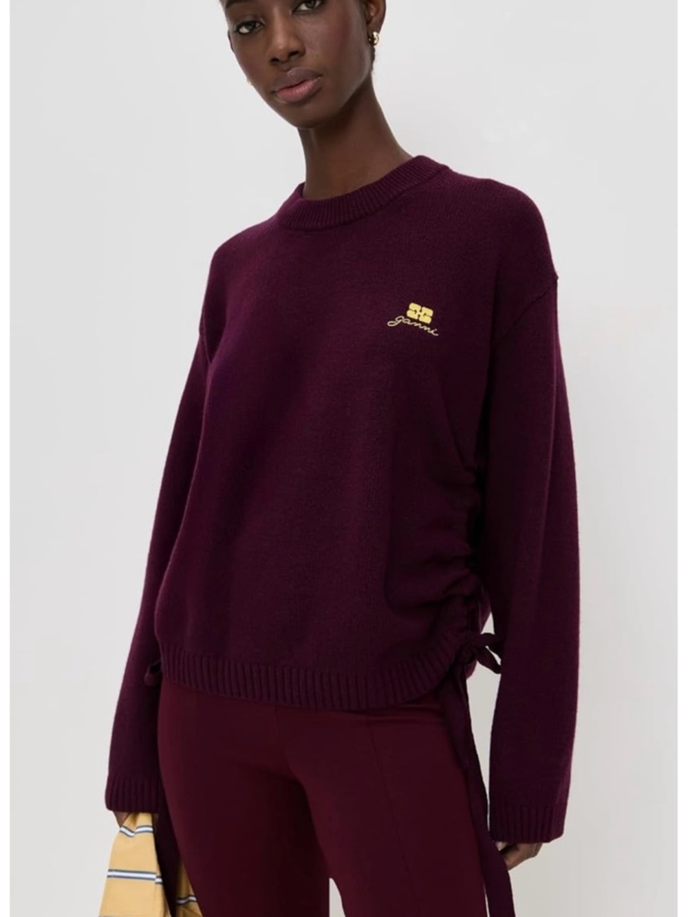 Ganni Women's Future Wool Mix Oversized Sweater